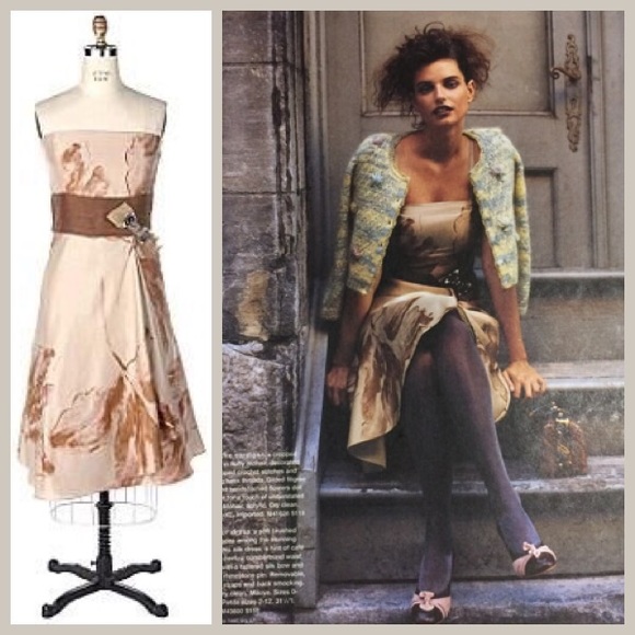 2004 Anthro "Watercolor Silk Dress" by Odille - Picture 8 of 11